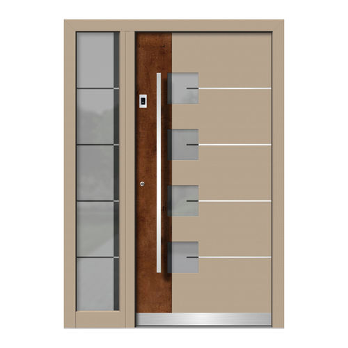 Porte d'entrée - HA152E+ST - DOORS, d.o.o. - en bois / en aluminium / battante