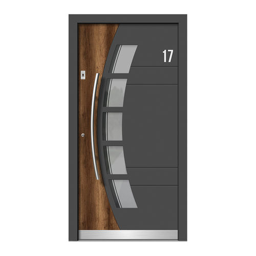 Porte d'entrée - HA194 - DOORS, d.o.o. - en bois / en aluminium / battante