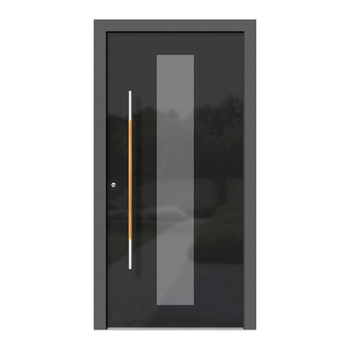 Porte d'entrée - HA308 - DOORS, d.o.o. - en bois / en aluminium / en verre