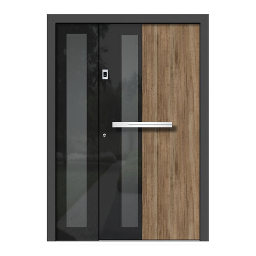 Porte d'entrée - HA310+ST - DOORS, d.o.o. - en bois / en aluminium / en verre