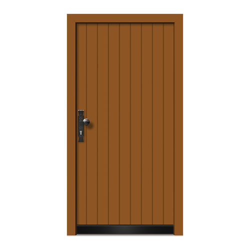 Porte d'entrée - HA550 - DOORS, d.o.o. - en bois / en aluminium / battante