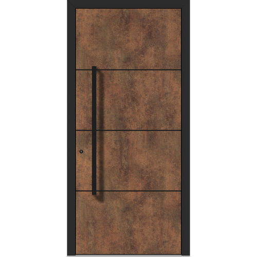 Porte d'entrée - HS902E_E0794 - DOORS, d.o.o. - en aluminium / en stratifié / battante