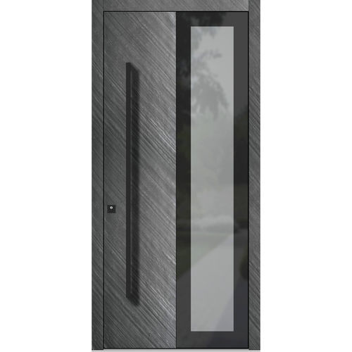 Porte d'entrée - HS955_G02 - DOORS, d.o.o. - en pierre / en verre / battante
