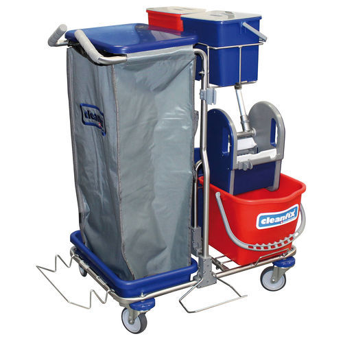 Chariot de ménage - 805.400 - Cleanfix Reinigungssysteme AG - professionnel / en acier inoxydable