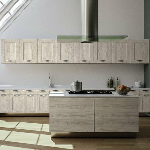 Cuisine contemporaine - CLÁSICAS  - GRUPO STYLO INTERIORISMO SL - en bois / avec îlot / en L