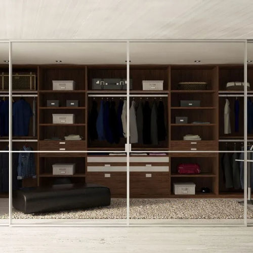 Porte de dressing d'intérieur - GRUPO STYLO INTERIORISMO SL - en métal / en verre / coulissante