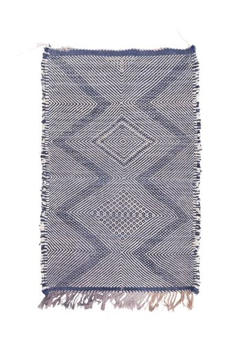 Tapis classique - flat weave - MUSMUS RUGS - à motif géométrique / rectangulaire / tissé main