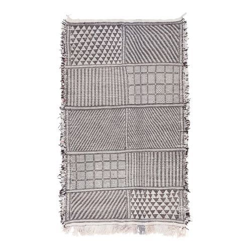 Tapis classique - flatweave - MUSMUS RUGS - à motif géométrique / rectangulaire / tissé main
