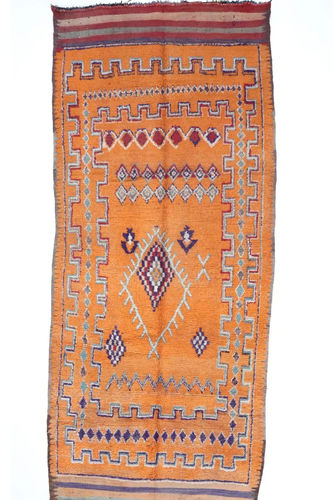 Tapis vintage - Berber Vintage - MUSMUS RUGS - à motif géométrique / rectangulaire / tissé main