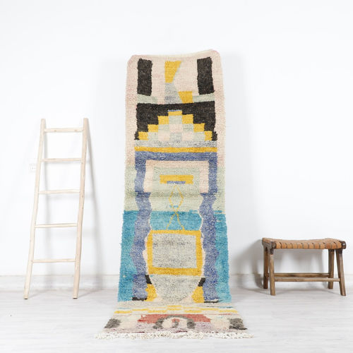 Tapis vintage - 64-1-3-2-5-6-11 - MUSMUS RUGS - à motif / rectangulaire / tissé main