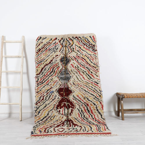 Tapis vintage - 64-1-3-2-5-6-15-5-2-1-3 - MUSMUS RUGS - à motif / rectangulaire / tissé main