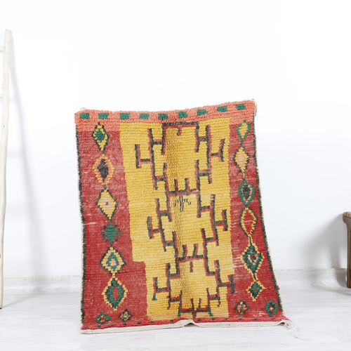 Tapis vintage - 64-1-3-2-5-6-15-5-2-1-2 - MUSMUS RUGS - à motif / rectangulaire / tissé main