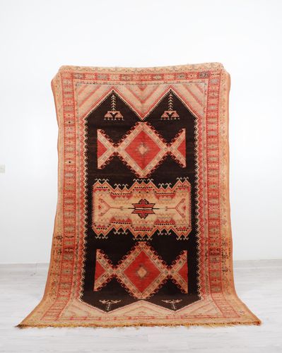 Tapis vintage - 64-1-3-2-5-1 - MUSMUS RUGS - à motif / rectangulaire / tissé main