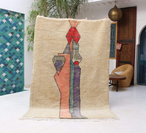 Tapis contemporain - Beni Ourain - MUSMUS RUGS - à motif / en laine / rectangulaire