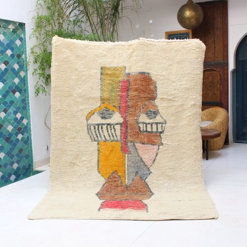 Tapis contemporain - Beni Ourain - MUSMUS RUGS - à motif / en laine / rectangulaire