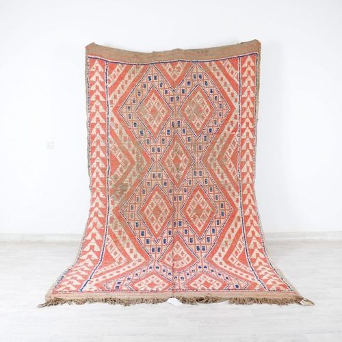 Tapis vintage - 64-1-3-2-5-6-15-2 - MUSMUS RUGS - à motif géométrique / en laine / rectangulaire