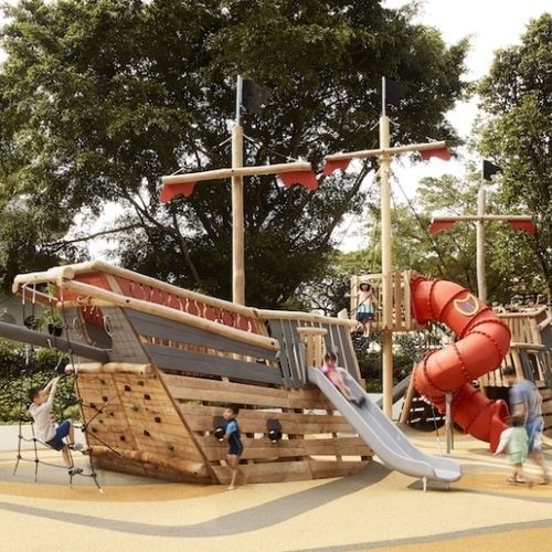 Structure de jeu pour aire de jeux - SPI Global Play - en EPDM / modulaire / pour escalade