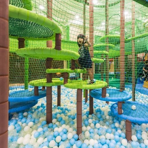 Grimpeur à usage familial - SPI Global Play - avec trampoline / d'intérieur / modulaire