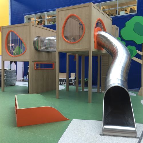 Tour de jeux en bois - SPI Global Play - pour collectivité / en acier inoxydable