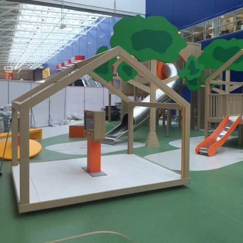 Cabane pour enfant en bois - SPI Global Play - d'intérieur / pour établissement public / au sol