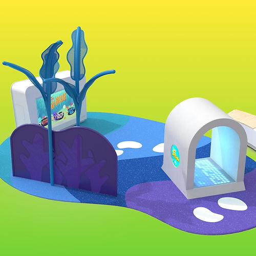 Clôture à panneau - CORAL  - Play 9 Studios - pour parc de jeux / en acier / à maille en acier