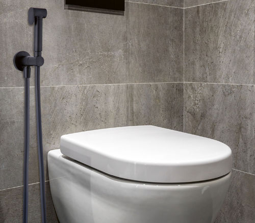 Douchette pour toilette - 54505 - Grandsire Paris - ronde / en laiton chromé / en inox