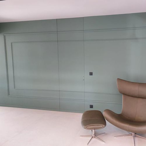 Porte invisible - DHER - d'intérieur / en bois / battante