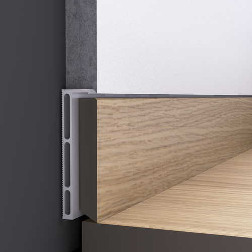Profilé de fixation en aluminium - LIGHT - DHER - pour plinthe