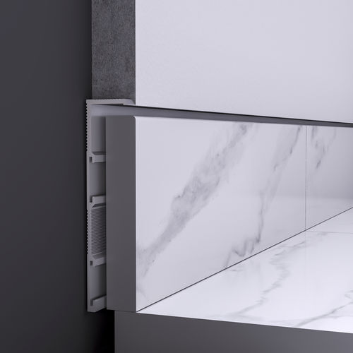 Profilé de fixation en aluminium - C70 - DHER - pour plinthe