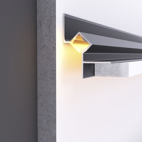 Profilé en aluminium - ILLU A - DHER - d'angle / pour plafond / pour intérieur