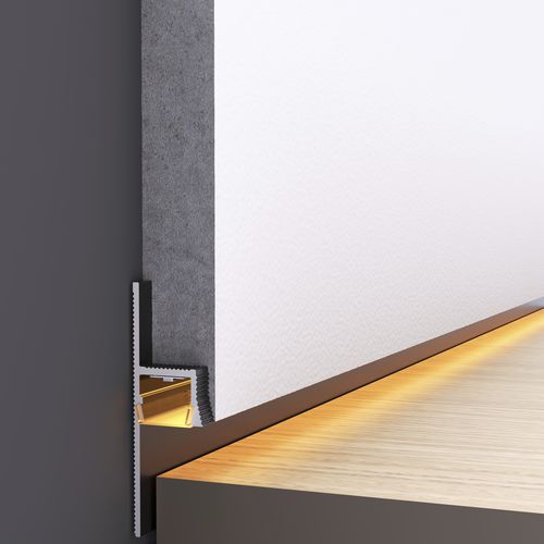 Profilé en aluminium - ILLU B - DHER - de rive / pour mur / pour plafond