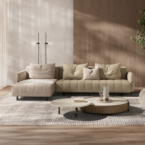 Canapé modulable - Nathan - SARTORIS by MAXDIVANI - d'angle / lit / contemporain