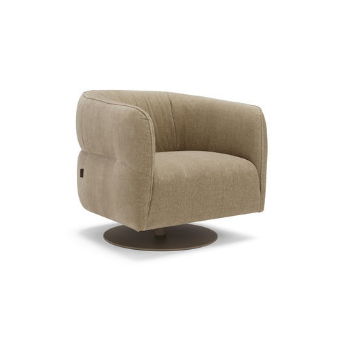 Fauteuil contemporain - Dora - SARTORIS by MAXDIVANI - en tissu / en cuir / en bois