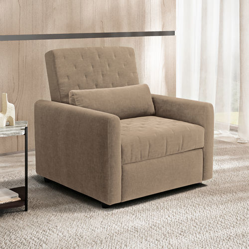 Fauteuil design minimaliste - OLIVIA - SARTORIS by MAXDIVANI - en tissu / en bois / transformable