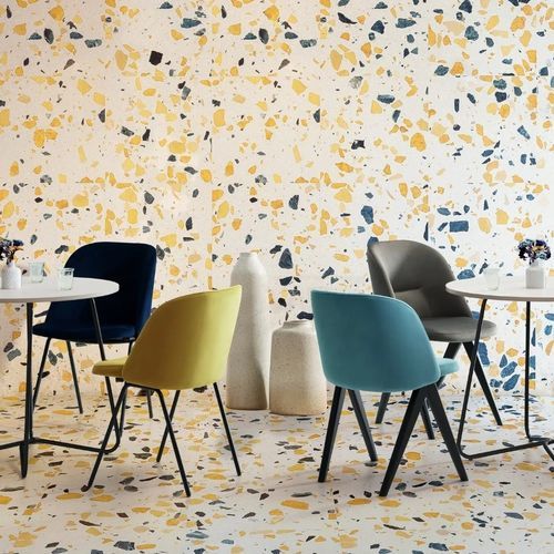 Chaise contemporaine - DUNA - TM Leader Contract - d'intérieur / en métal / en cuir