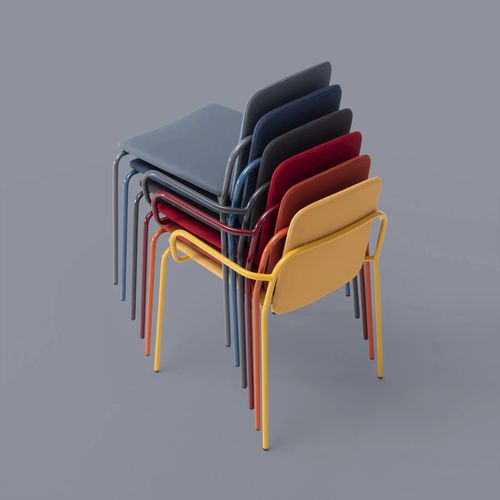Chaise contemporaine - GOTLAND - TM Leader Contract - d'intérieur / en métal / en tissu