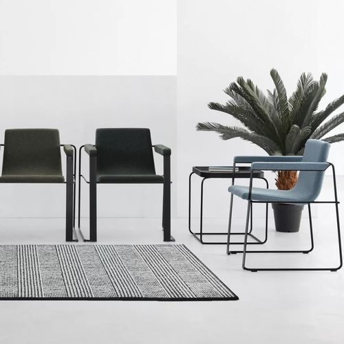 Chaise visiteur contemporaine - DUMAS - TM Leader Contract - d'intérieur / en tissu / avec piètement en acier