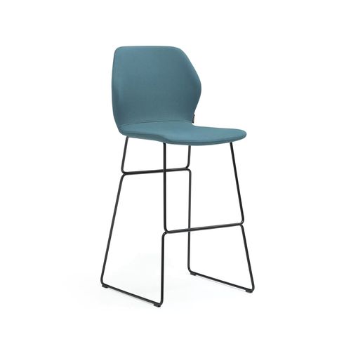 Tabouret contemporain - HANA - TM Leader Contract - en tissu / avec piètement en métal / double