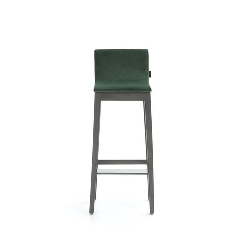 Tabouret contemporain - IVAR - TM Leader Contract - en métal / avec piètement en bois / avec repose-pieds