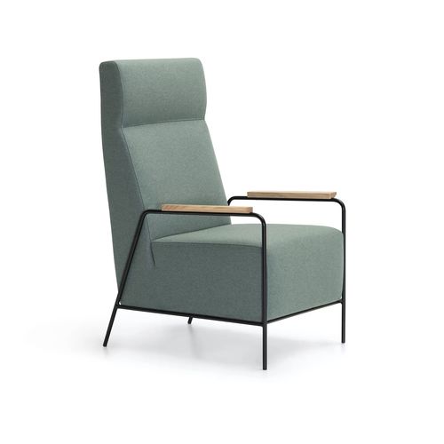 Fauteuil contemporain - ADA - TM Leader Contract - en tissu / en métal / en bois