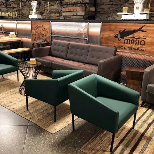 Fauteuil contemporain - KELB - TM Leader Contract - en tissu / en métal / bois