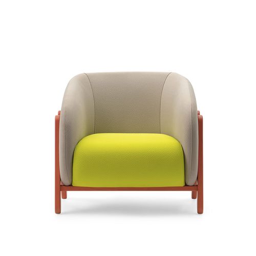 Fauteuil contemporain - LEG - TM Leader Contract - en tissu / en bois / gris