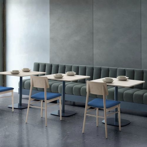 Banc contemporain - ERA - TM Leader Contract - en bois massif / en tissu / sans dossier