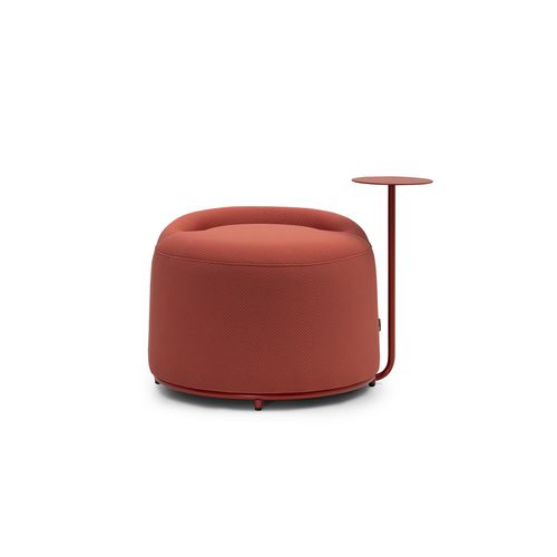 Pouf contemporain - GUMMY - TM Leader Contract - en métal / en tissu / rond