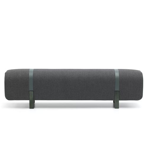 Pouf contemporain - MUSTANG - TM Leader Contract - en tissu / en pin / rectangulaire