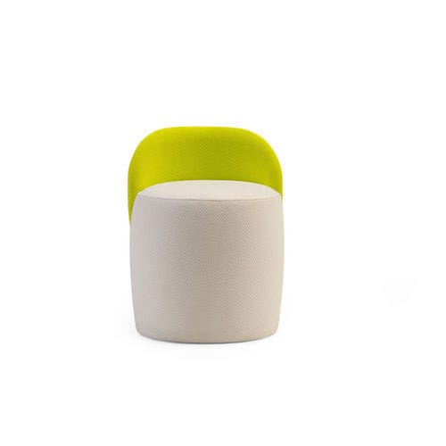 Pouf contemporain - PIO - TM Leader Contract - en tissu / rond / avec dossier