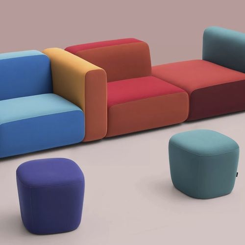 Pouf contemporain - SAGIR - TM Leader Contract - en polyuréthane / carré / professionnel