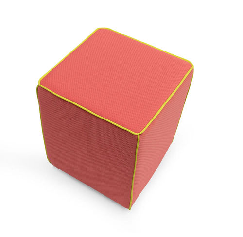 Pouf contemporain - SAKI - TM Leader Contract - en pin / carré / professionnel