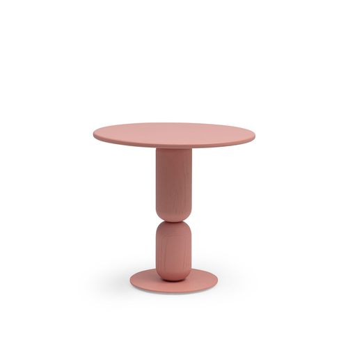 Table basse contemporaine - MOSU - TM Leader Contract - en bois / avec piètement en bois / ronde