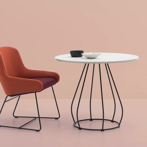 Table basse contemporaine - NOMI - TM Leader Contract - en MDF / en mélaminé / avec piètement en métal